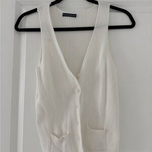 Brandy Melville White Knit Top